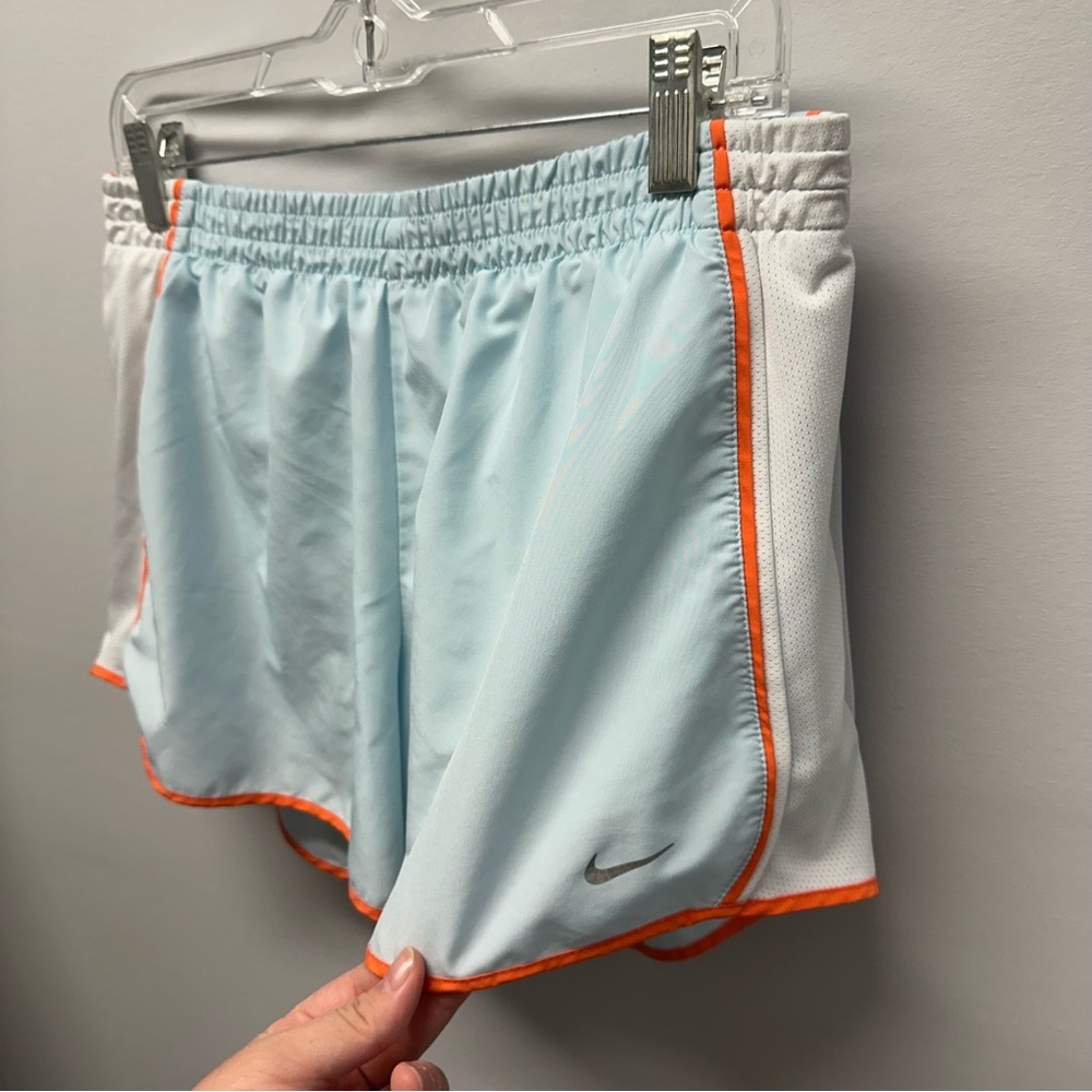 Nike Blue Athletic Shorts with drawstring, key pockets, & mesh underwear, Sz L - Picture 5 of 12